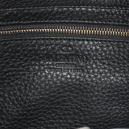 Valentino Garavani Grained Calfskin Small Rockstud Tote Black 6 of 8