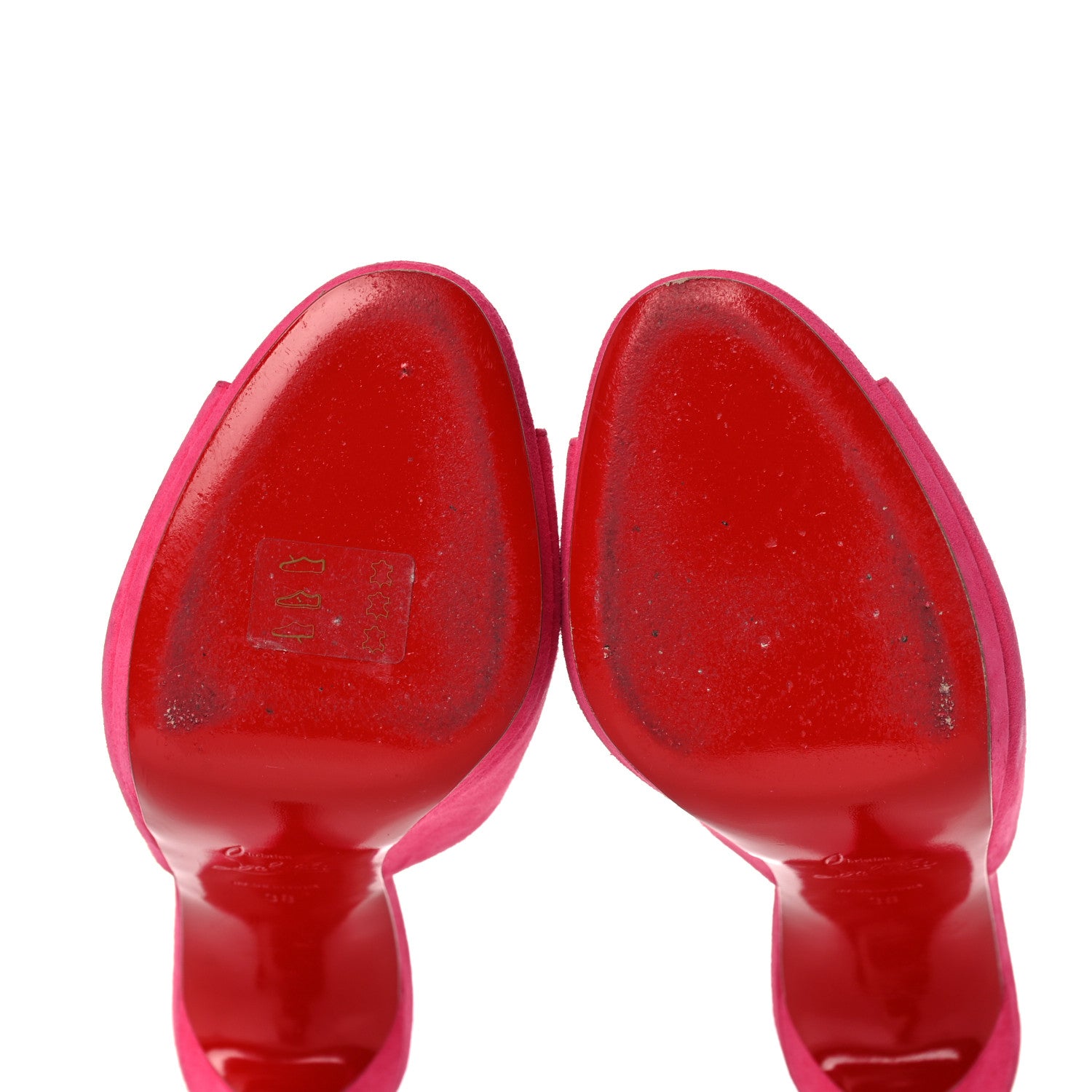 Christian Louboutin Suede Pigamule 120 Slide Sandals 38 Bangal Rose 6 of 12