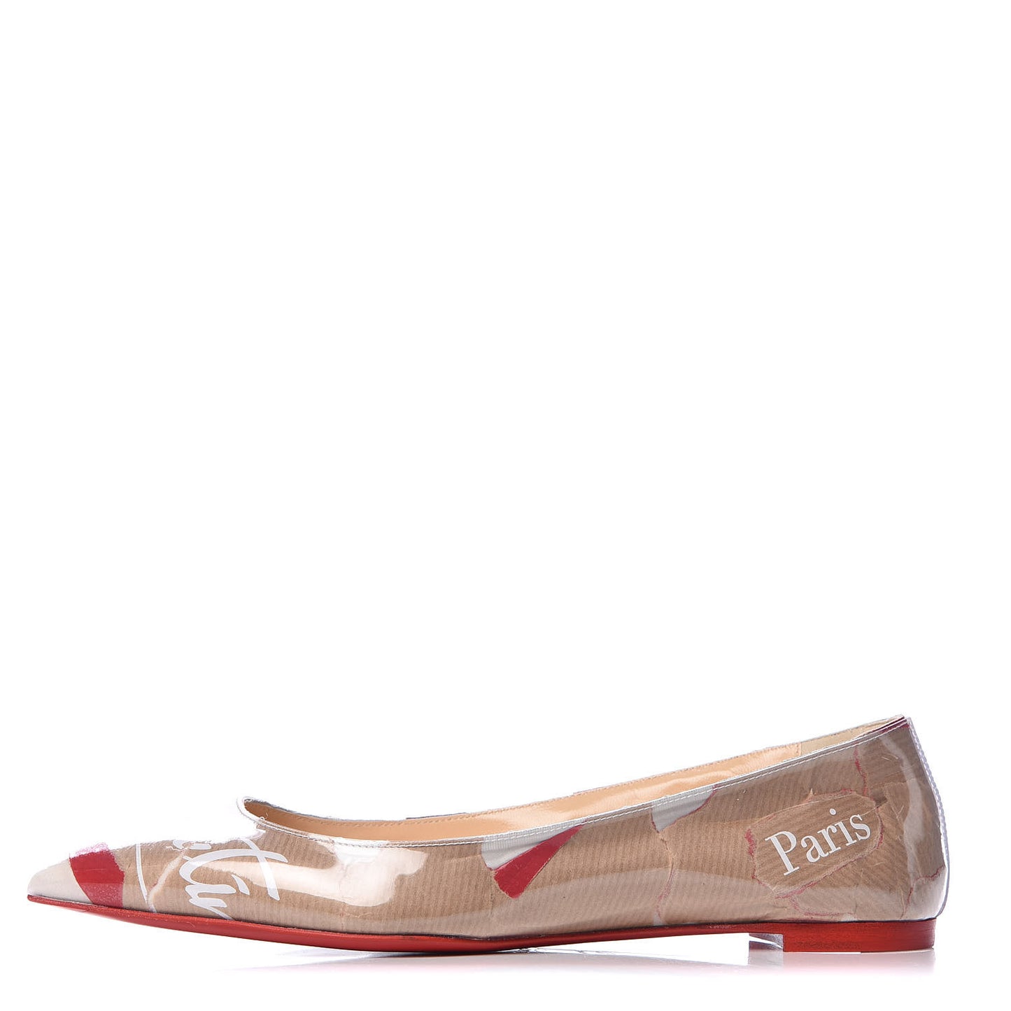 Loubi Kraft PVC Ballalla Flats 37.5 Multi