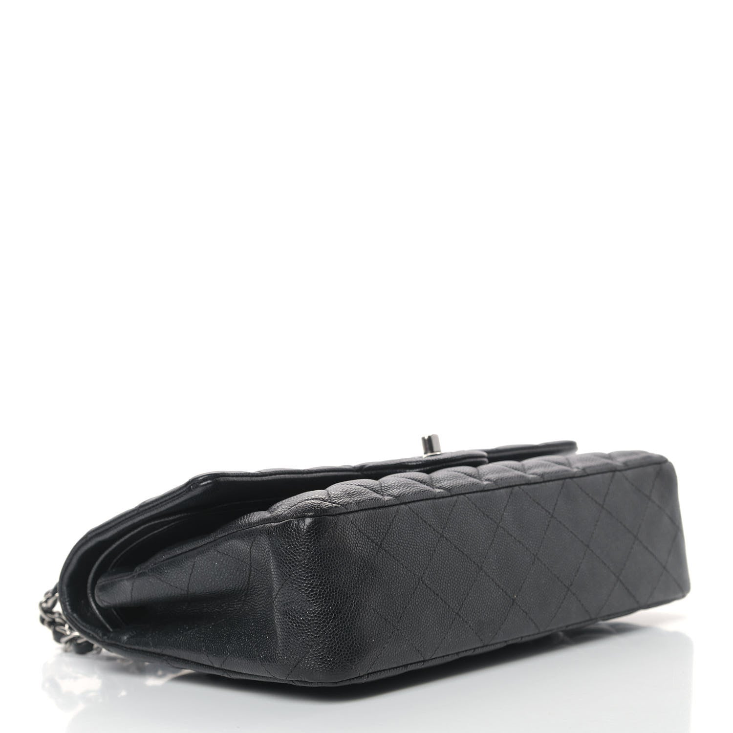 Chanel Iridescent Caviar Quilted Medium Double Flap Black 4 of 13
