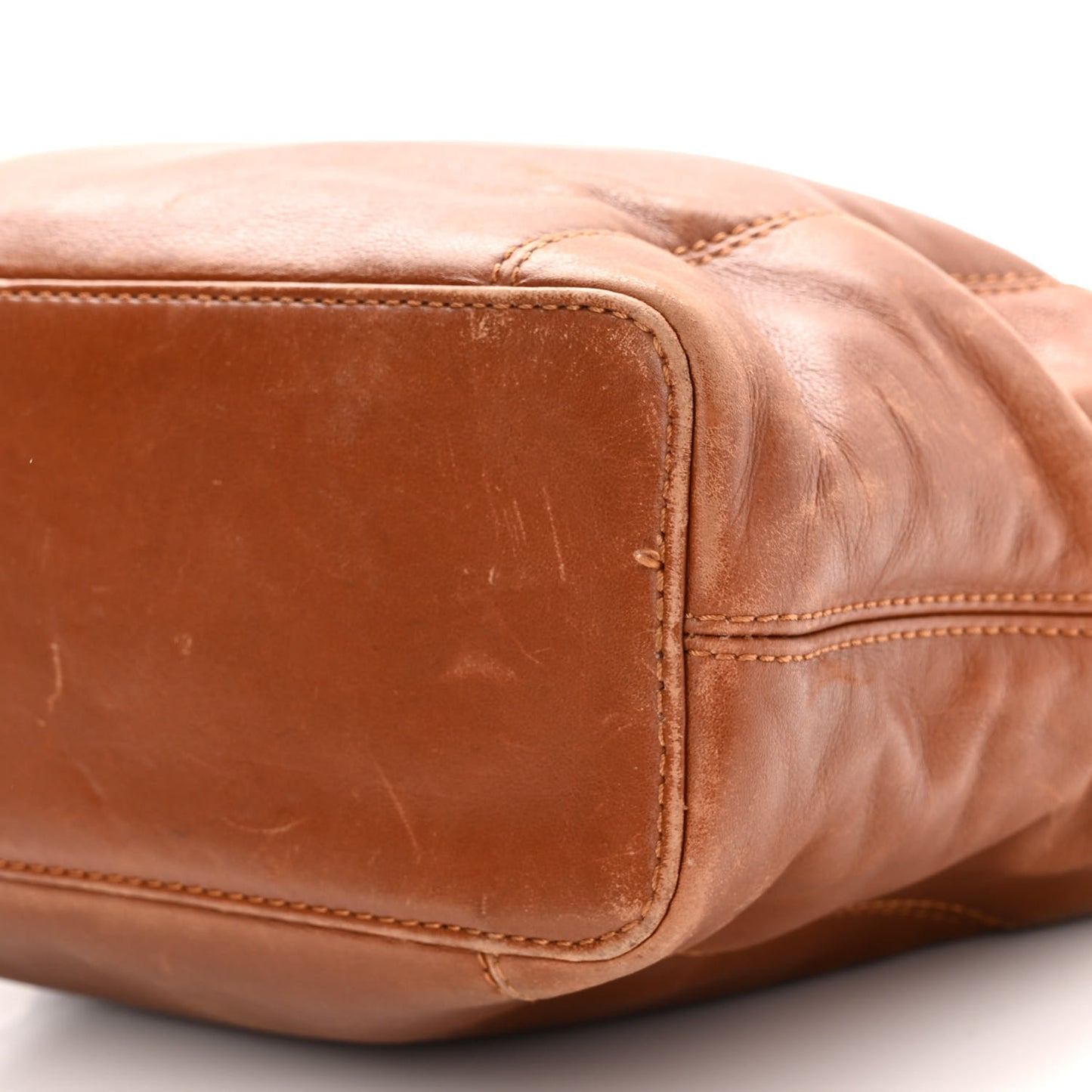 Lambskin Tassel Shoulder Bag Brown