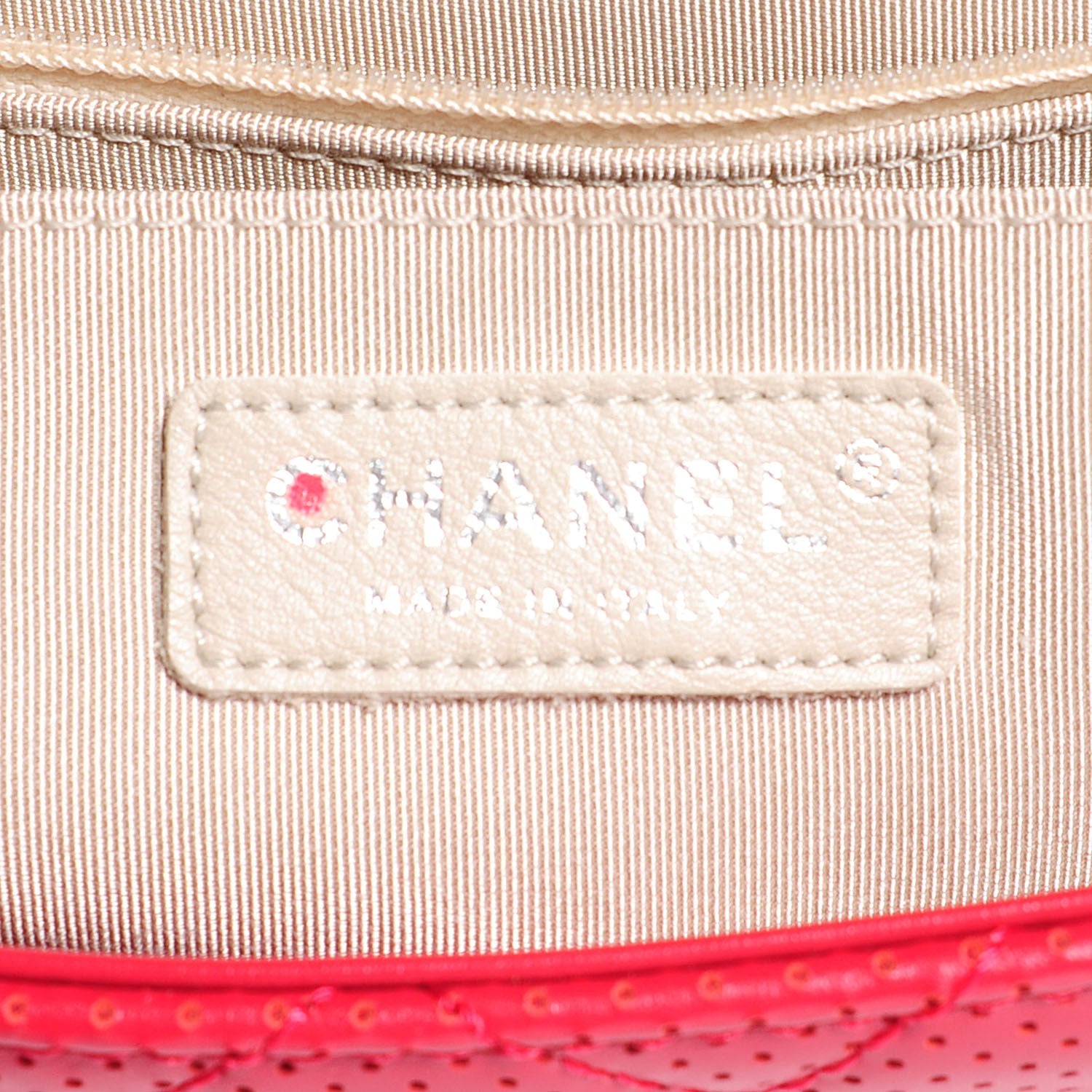 Chanel Perforated Lambskin Jumbo Punch Flap Dark Pink 6 of 8