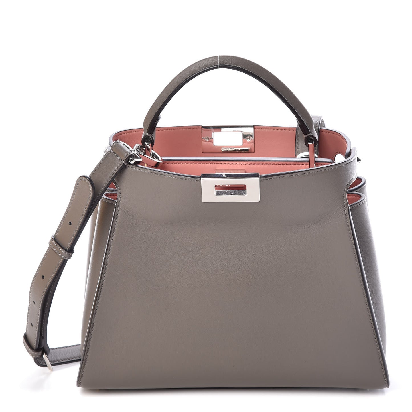 Vitello Tahiti Burro Medium Peekaboo Iconic Essentially Satchel Foresta Macaron