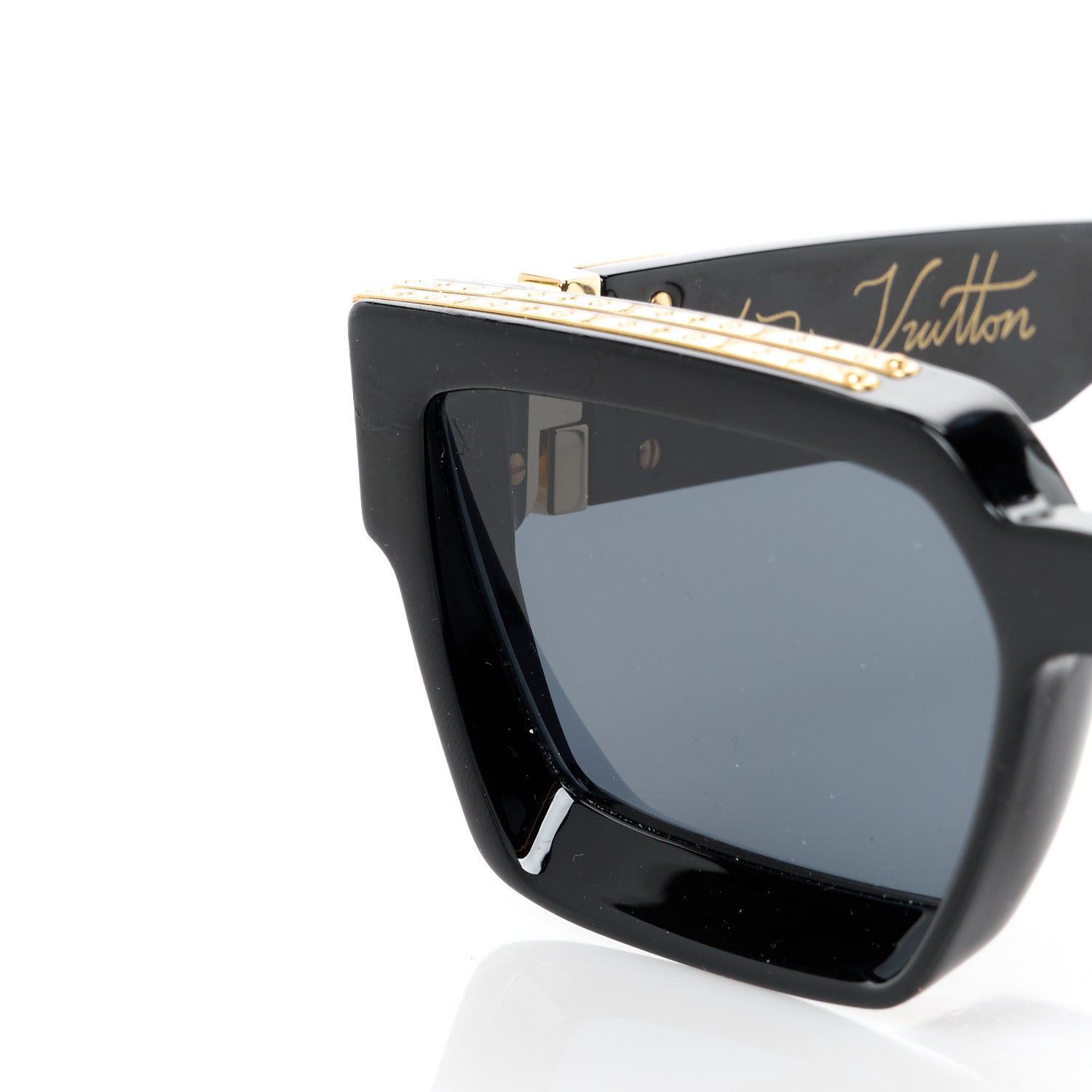 Louis Vuitton Acetate 1.1 Millionaires Sunglasses Z1165E Black 9 of 10
