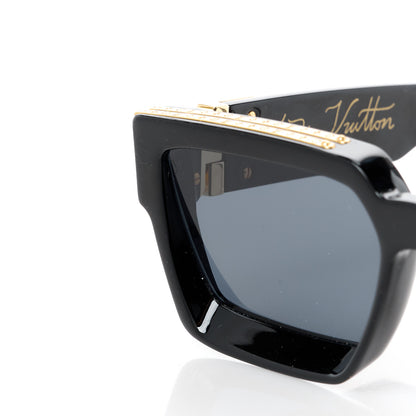 Louis Vuitton Acetate 1.1 Millionaires Sunglasses Z1165E Black 9 of 10