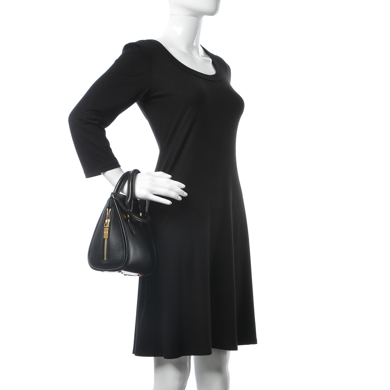 Alexander McQueen Calfskin Mini Heroine Black 3 of 14