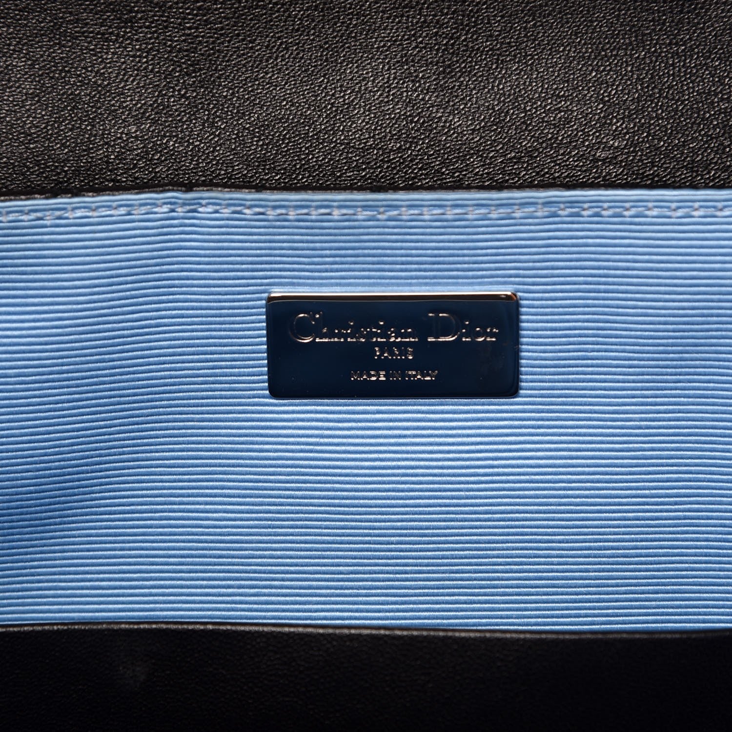Christian Dior Lambskin Cannage Embellished Small Stardust Backpack Light Blue Black 6 of 6