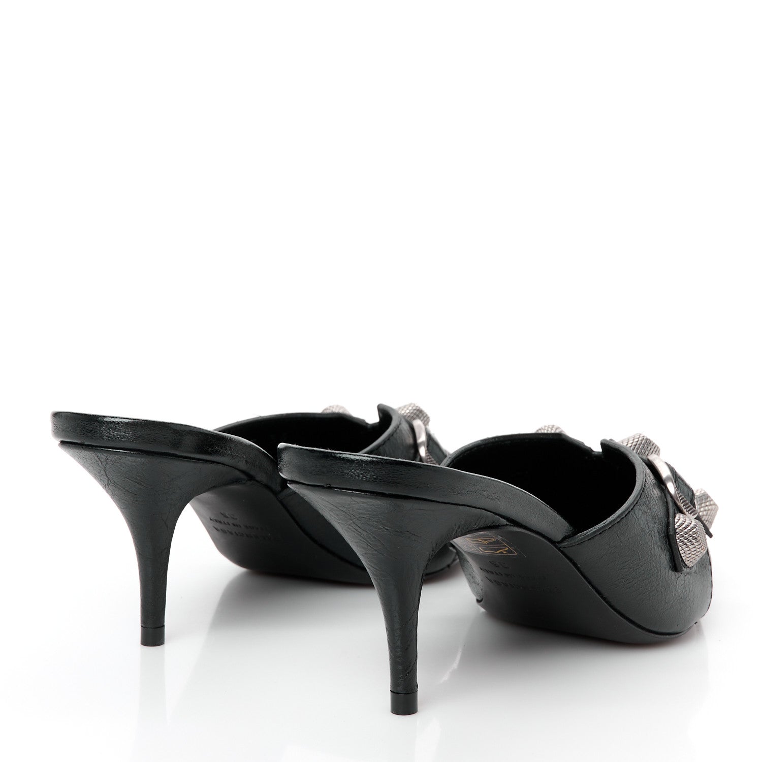 Balenciaga Agneau Arena Cagole 70mm Mules 36 Black 5 of 10