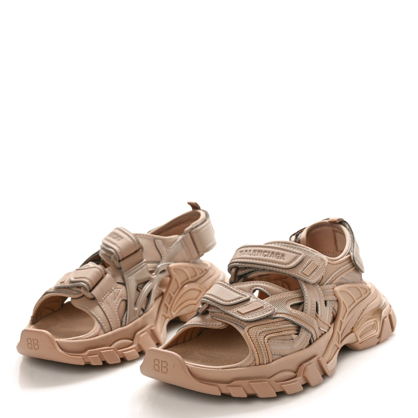 Neoprene Rubber Womens Track Sandals 37 Full Beige