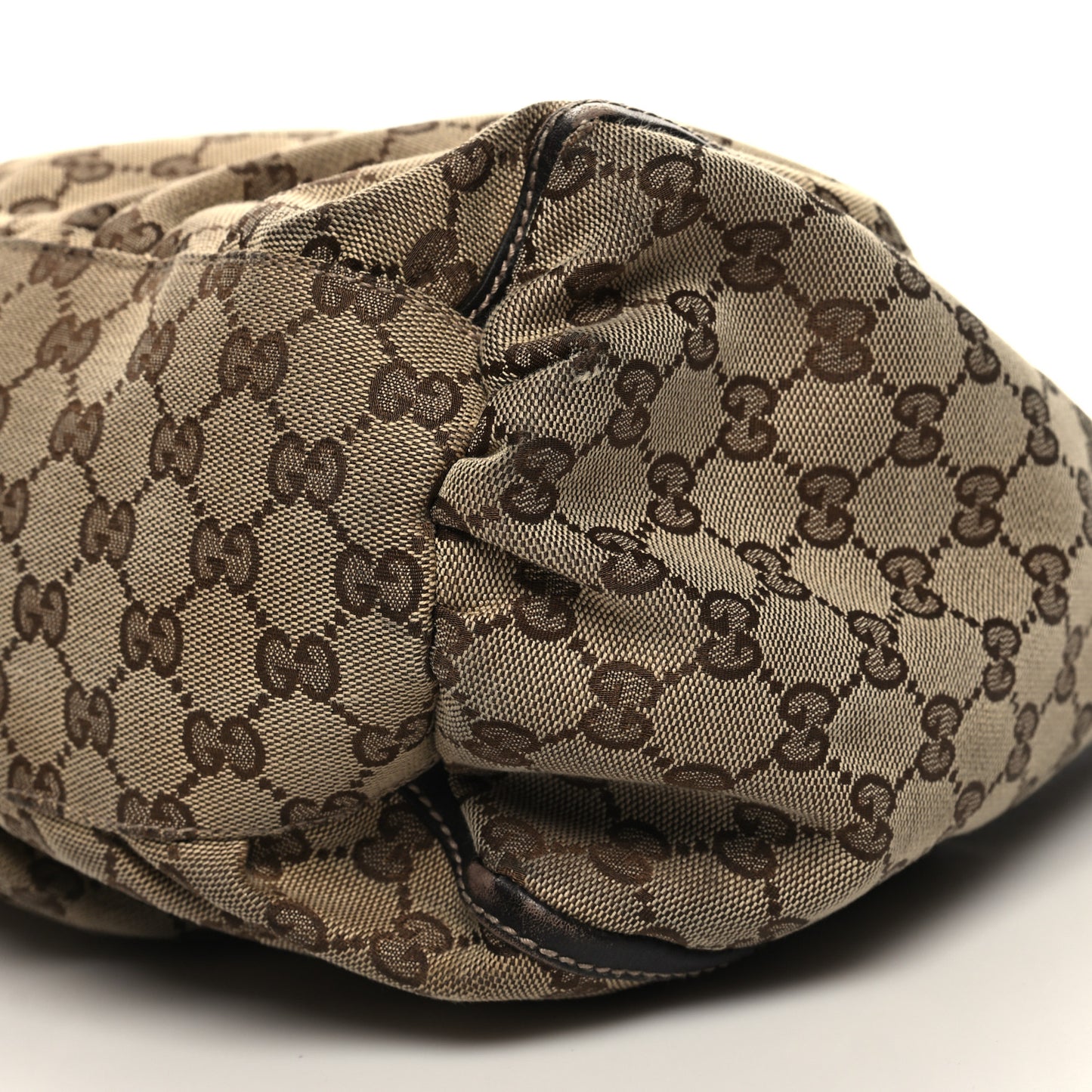 Monogram Large D Gold Hobo Dark Brown
