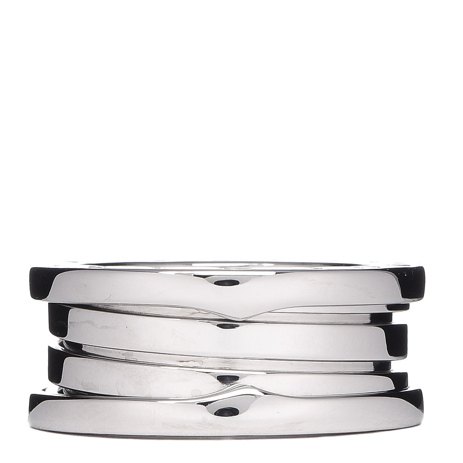 Bulgari 18K White Gold B.Zero1 Three-Band Ring 51 5.75 1 of 4