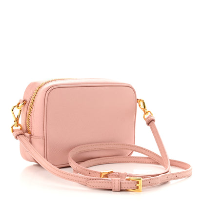 Prada Saffiano Mini Camera Crossbody Bag Petalo 3 of 9