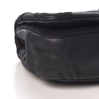 Chanel Iridescent Calfskin Diamond Embroidered Mini Flap Black 9 of 10