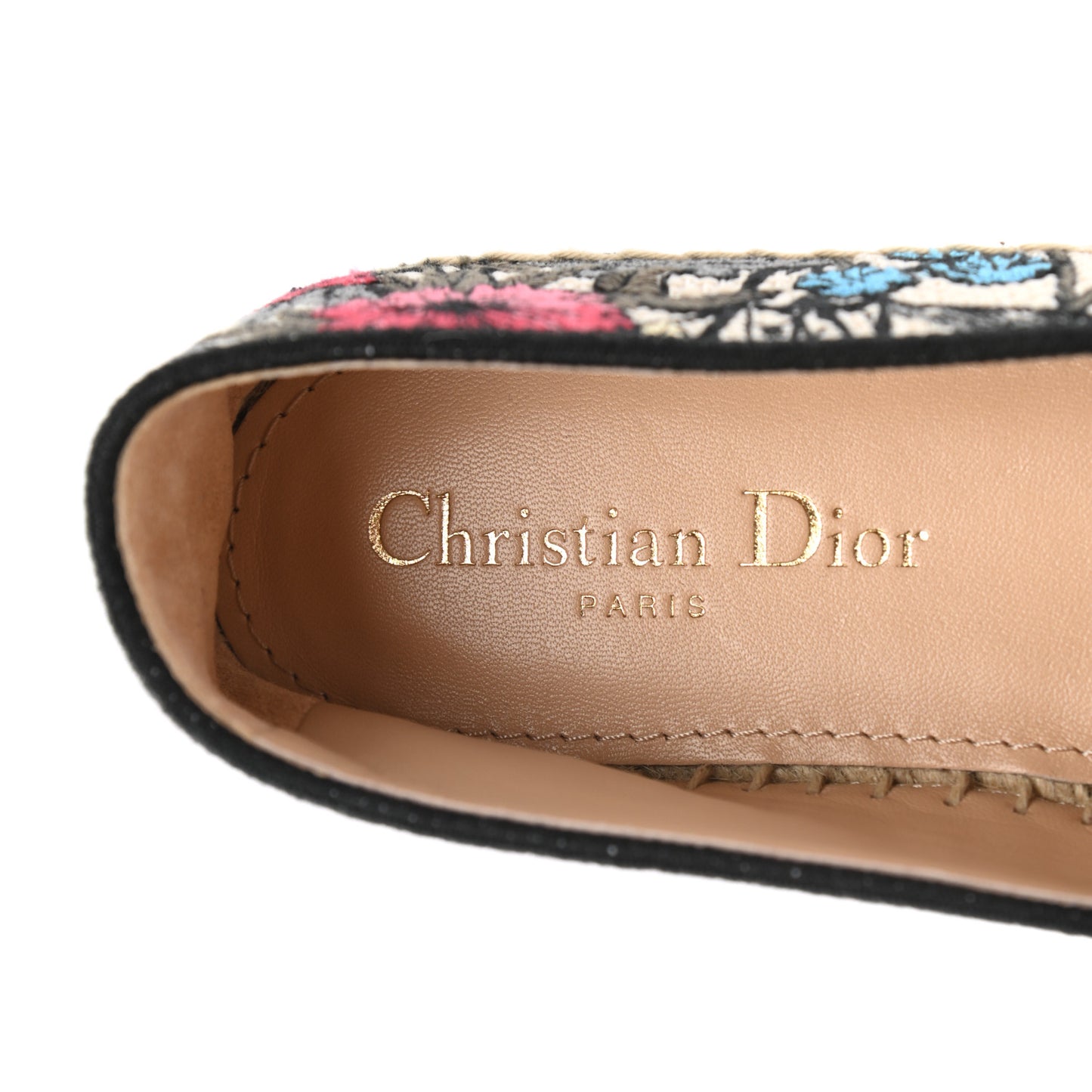 Embroidered Mille Fleurs Granville Espadrille 37 Multicolor