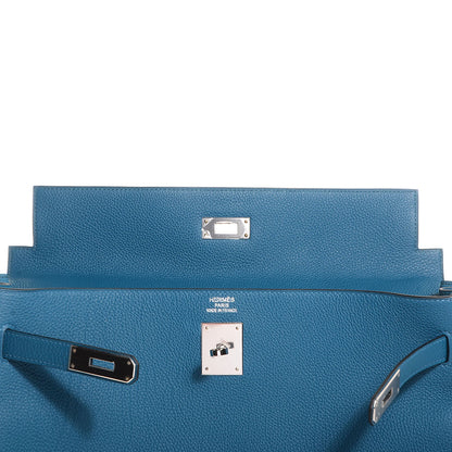 Hermes Togo Kelly Retourne 35 Bleu de Galice 11 of 24