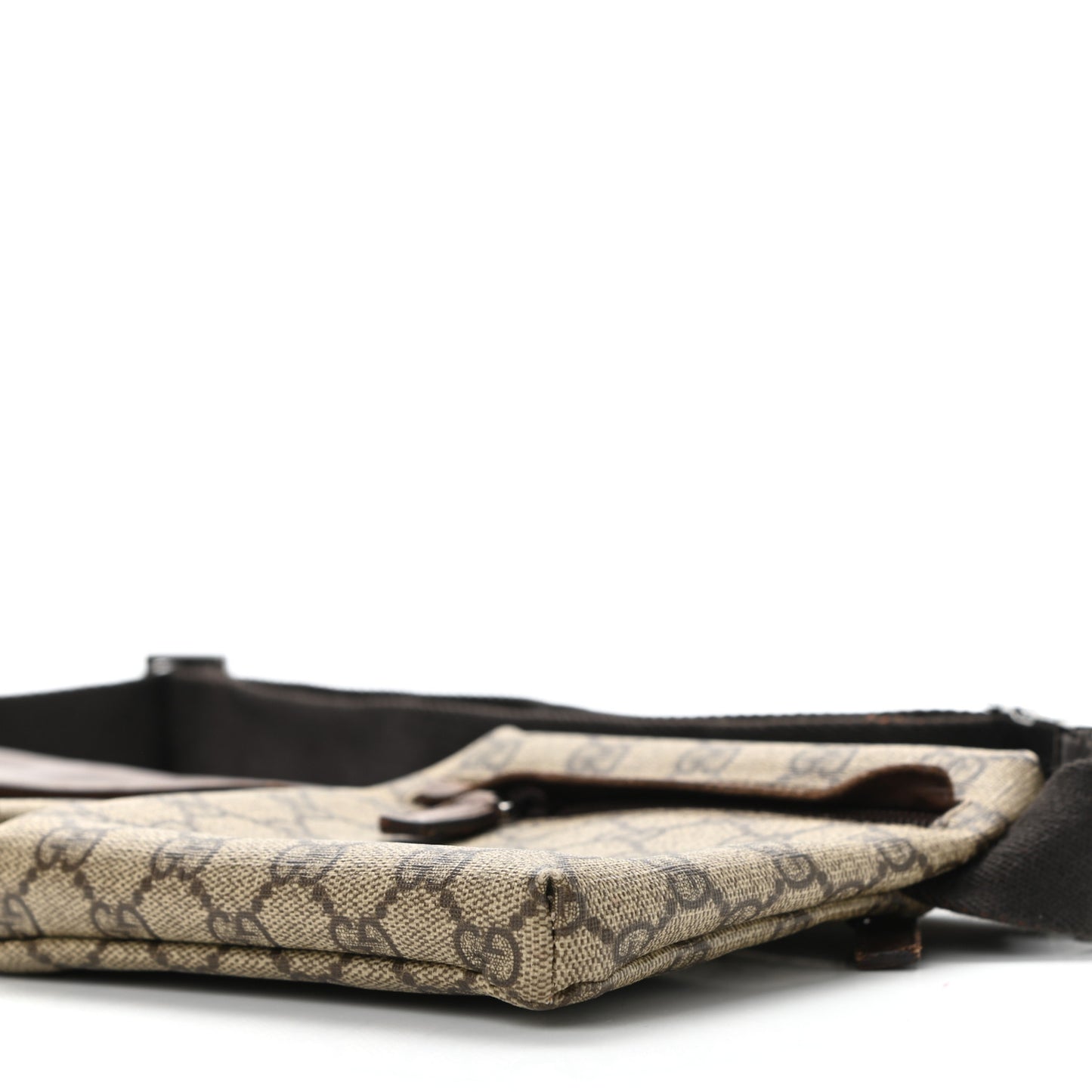 GG Supreme Double Pocket Belt Bag Ebony