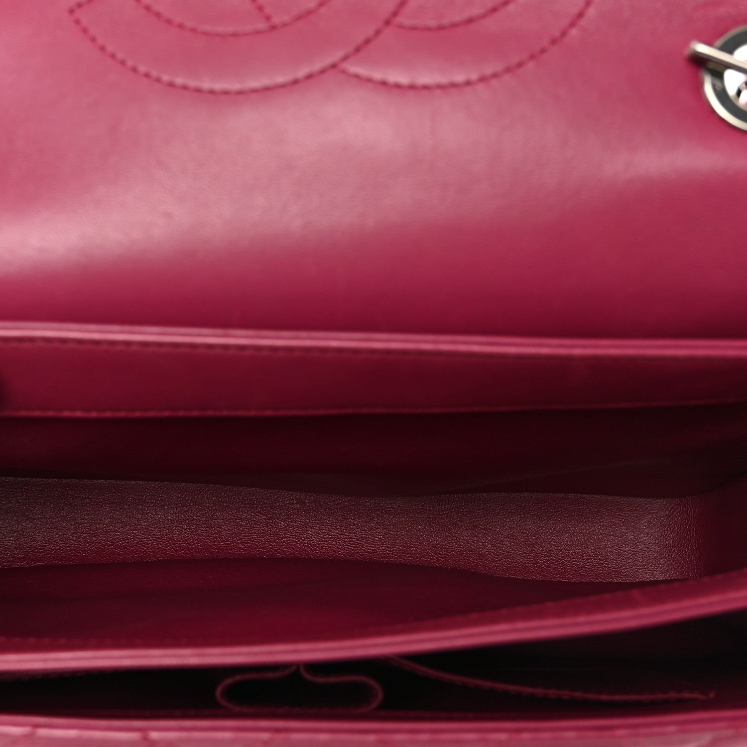 Chanel Lambskin Quilted Medium Trendy CC Flap Dual Handle Bag Dark Pink 5 of 11