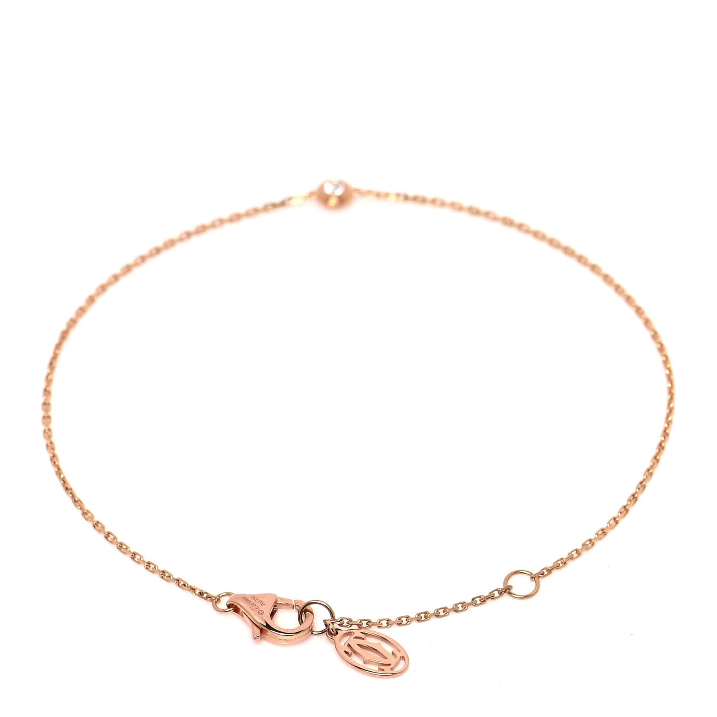 18K Pink Gold Diamond XS D'Amour Bracelet