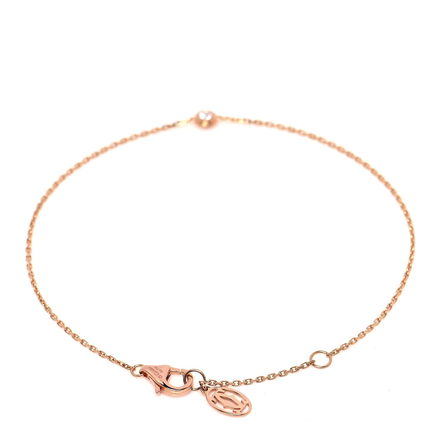 Cartier 18K Pink Gold Diamond XS D'Amour Bracelet 3 of 5