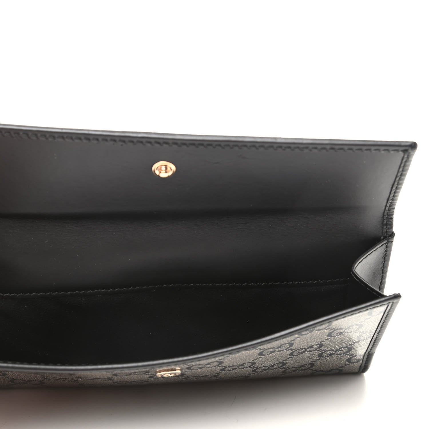 Gucci Crystal Monogram Icon Bar Continental Flap Wallet Dark Blue 6 of 9