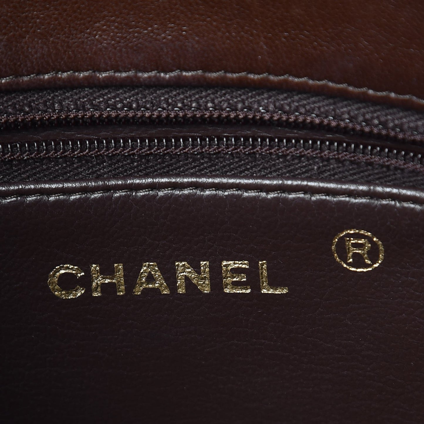 Lambskin Quilted Jumbo Single Flap Brown