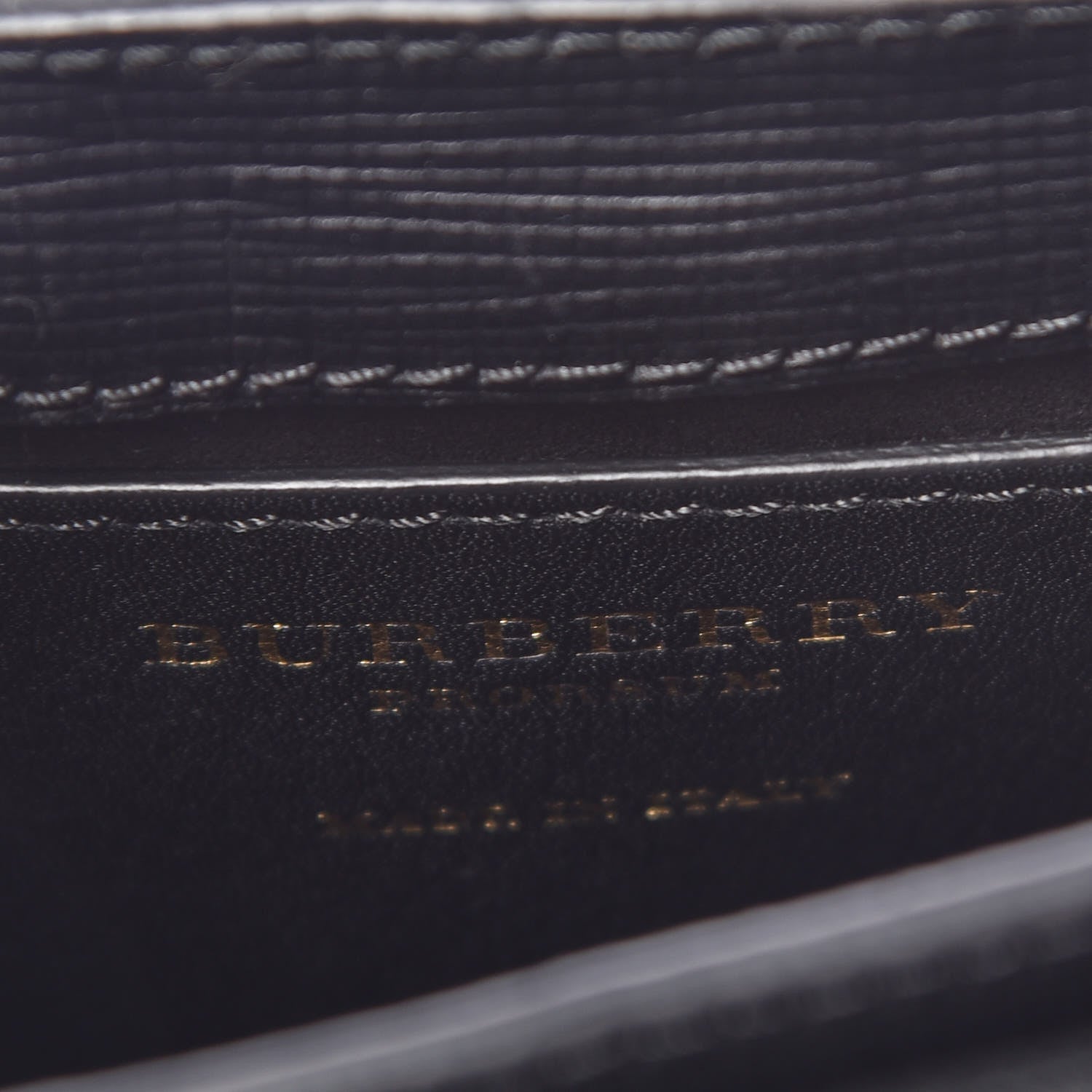 Burberry Derby Calfskin Small Square Buckle Belt Bag Black Tan 7 of 11