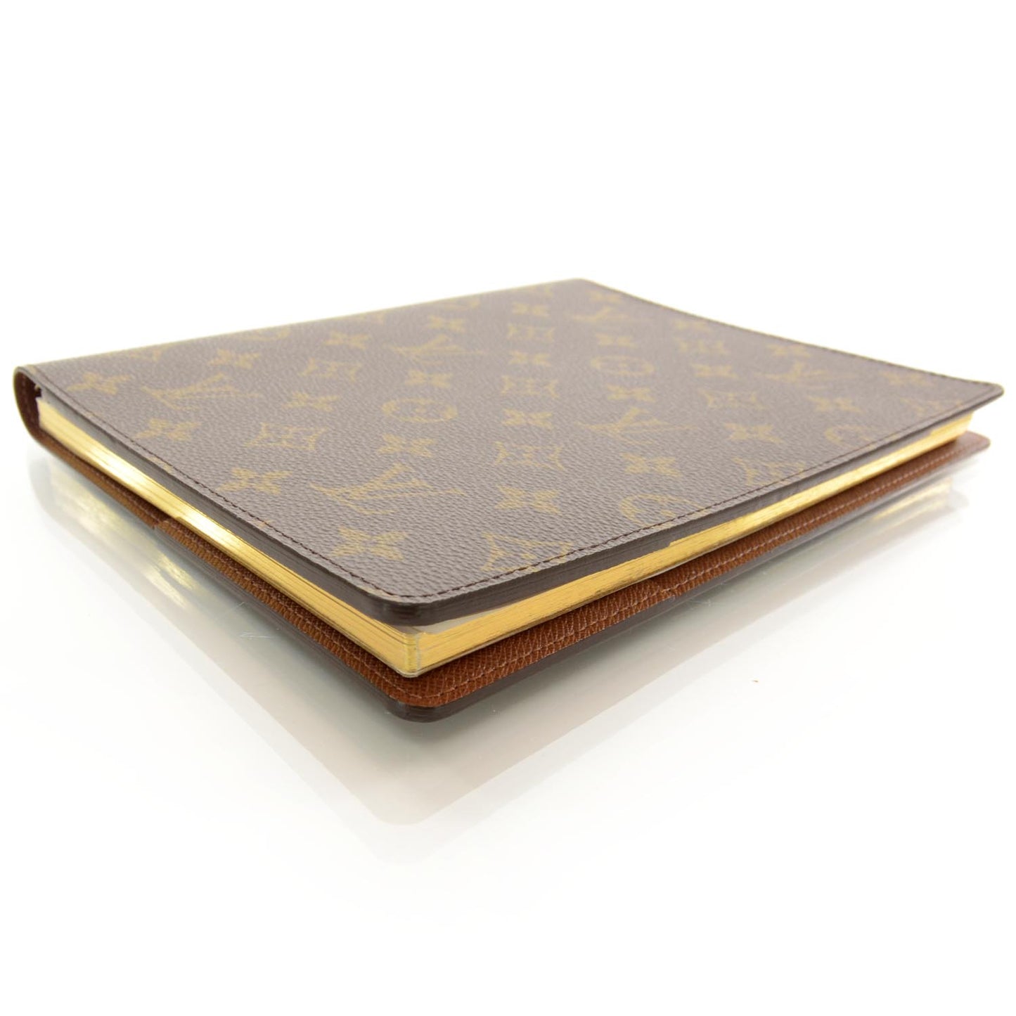 Monogram Desk Agenda Cover w Notebook
