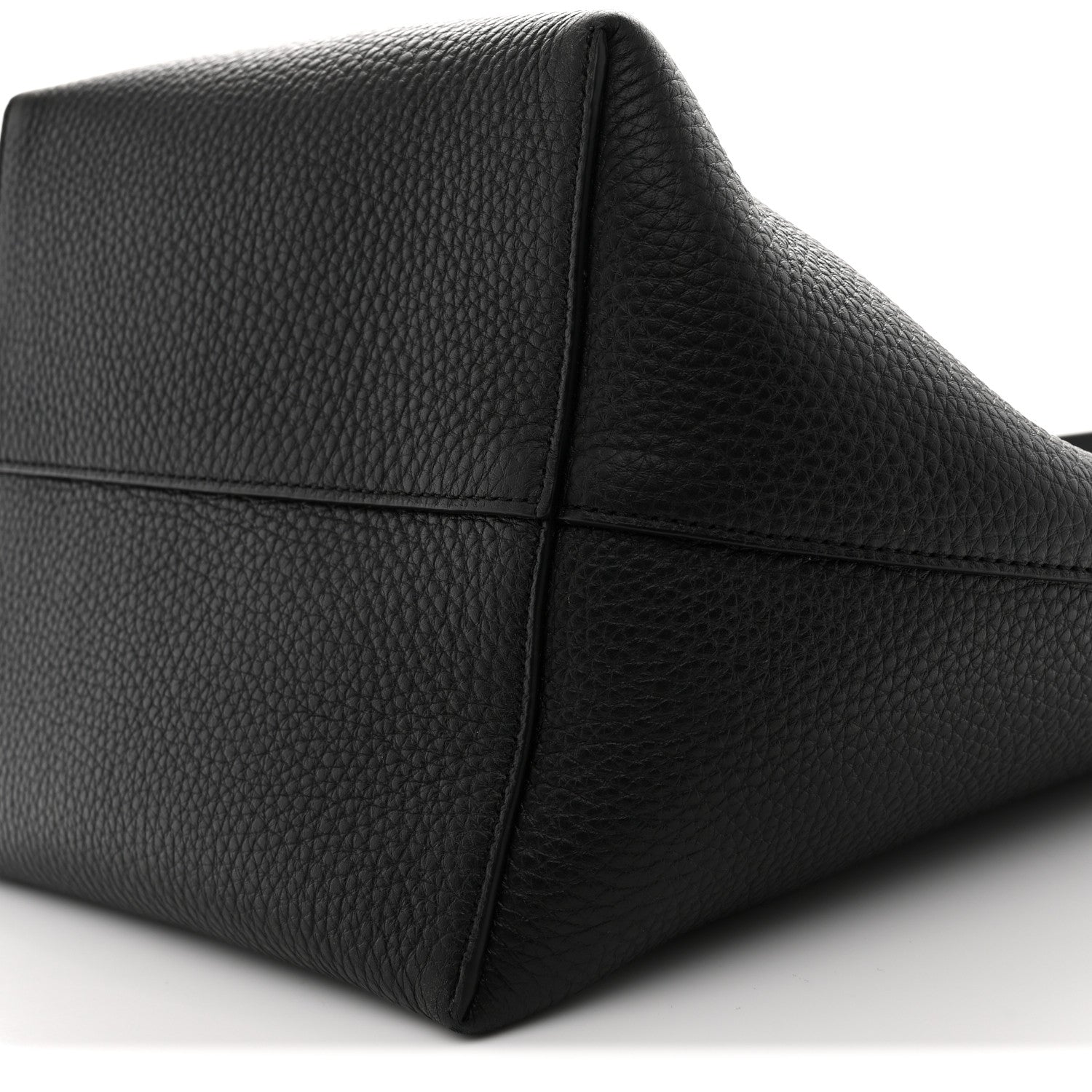 The Row Grained Calfskin Medium N/S Park Black 10 of 10