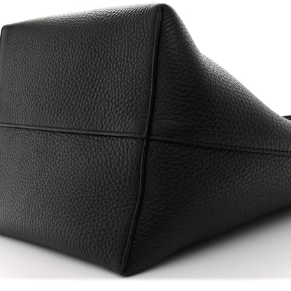 The Row Grained Calfskin Medium N/S Park Black 10 of 10