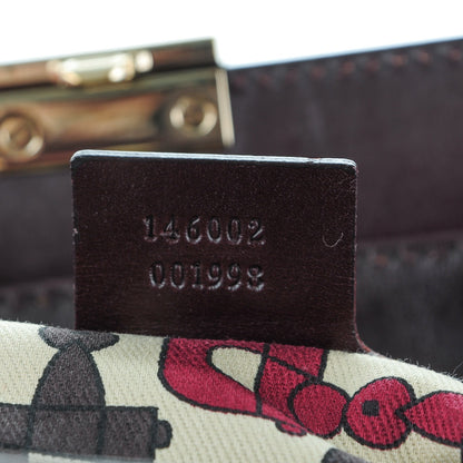 Gucci Guccissima Treasure Boston Dark Brown 6 of 10