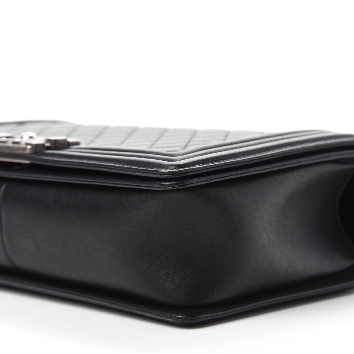 Calfskin Quilted New Medium Boy Flap Black