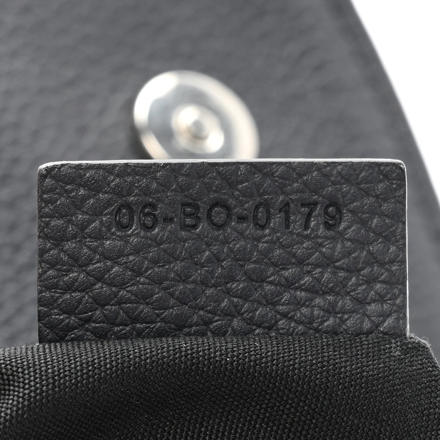 Christian Dior Grained Calfskin Saddle Bag Navy Blue 7 of 11