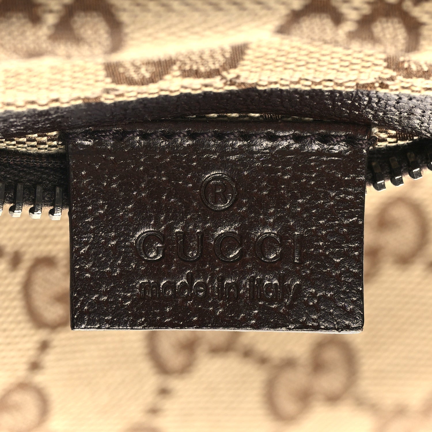 Gucci GG Monogram Web Double Pocket Belt Bag Dark Brown 6 of 10