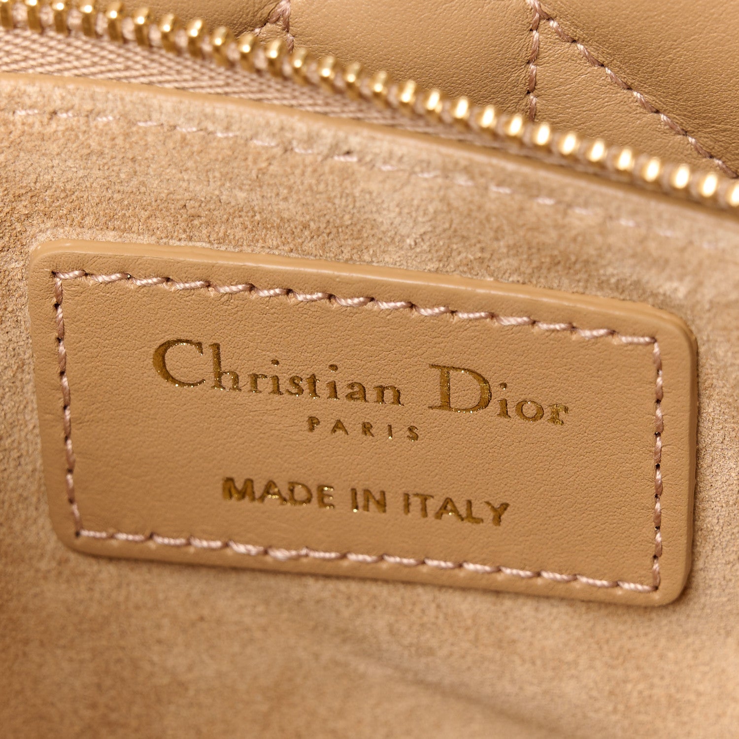 Christian Dior CHRISTIAN DIOR Calfskin Macrocannage Medium Toujours Tan 11 of 14