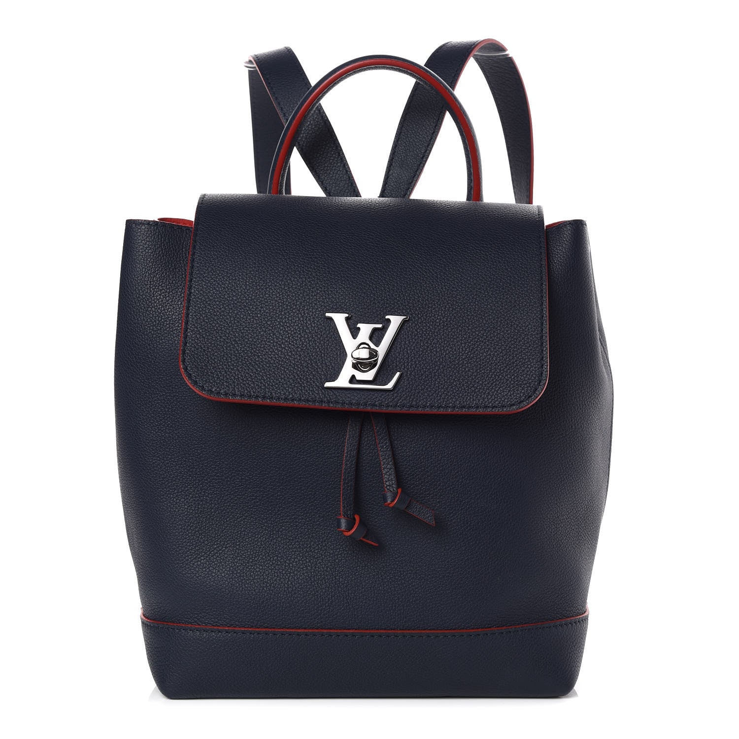 Louis Vuitton Soft Calfskin Lockme Backpack Marine Rouge 1 of 8
