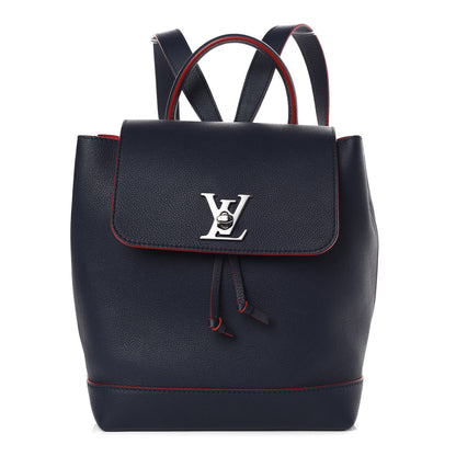 Louis Vuitton Soft Calfskin Lockme Backpack Marine Rouge 1 of 8