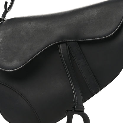 Christian Dior Ultra Matte Calfskin Saddle Bag Black 8 of 13