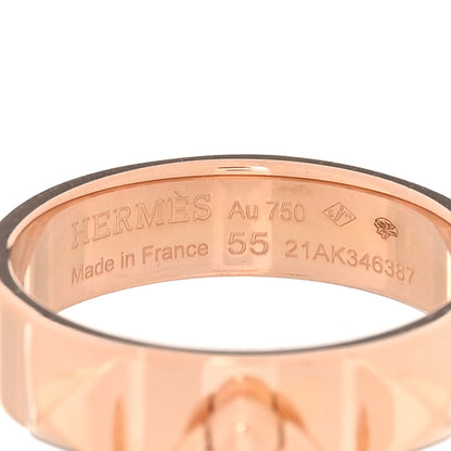 Hermes 18K Rose Gold PM Collier De Chien Ring  55 7.25 4 of 4