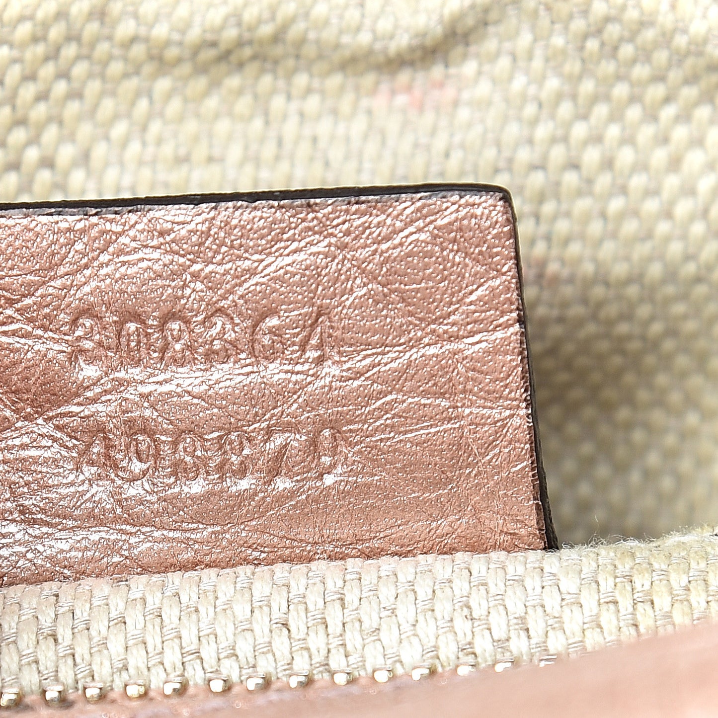 Metallic Pebbled Calfskin Small Soho Disco Bag Pink