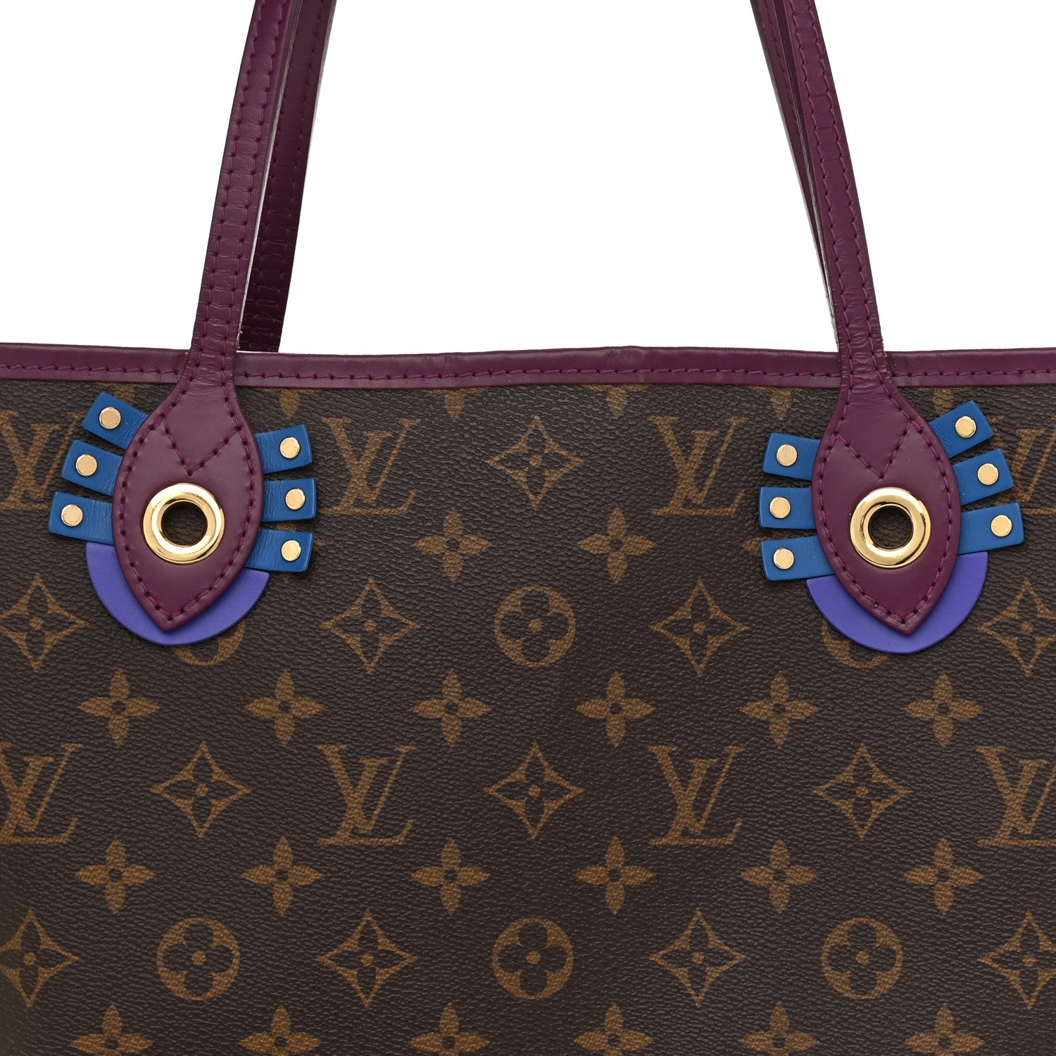 Louis Vuitton Monogram Totem Neverfull MM Magenta 8 of 10