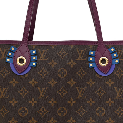 Louis Vuitton Monogram Totem Neverfull MM Magenta 8 of 10