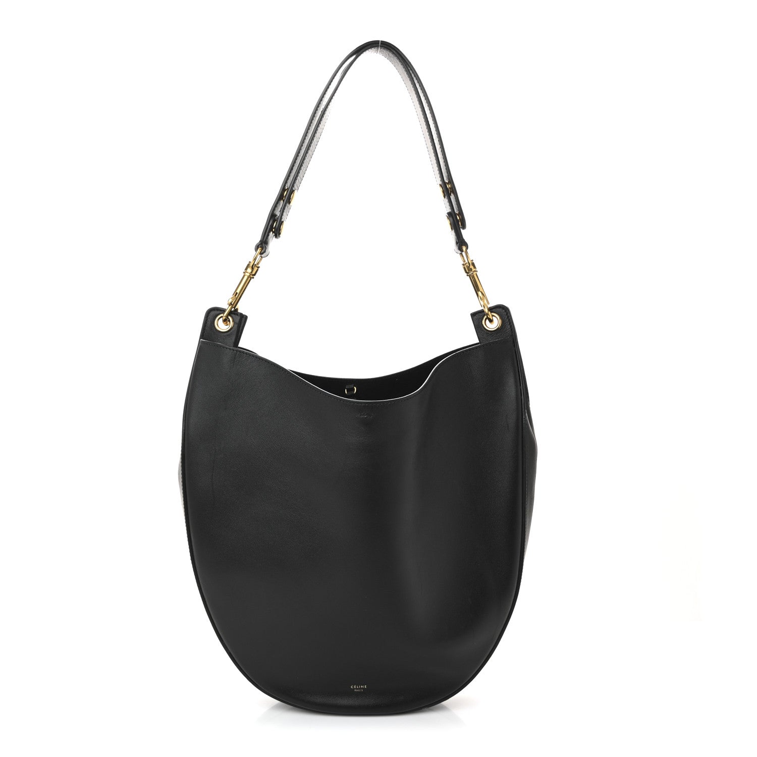 Celine Supple Calfskin Medium Hobo Black 1 of 12