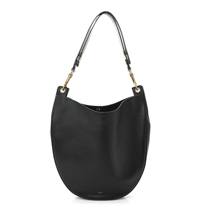 Celine Supple Calfskin Medium Hobo Black 1 of 12