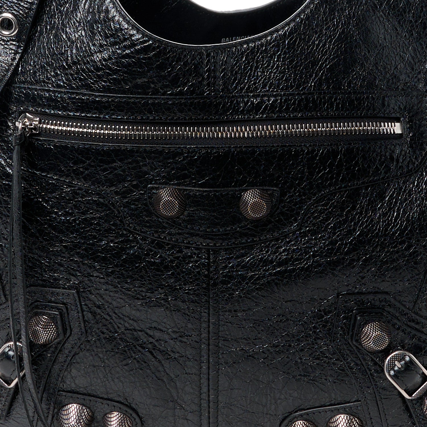 Balenciaga Agneau Arena Medium Le Cagole Carry All Bag Black 8 of 11