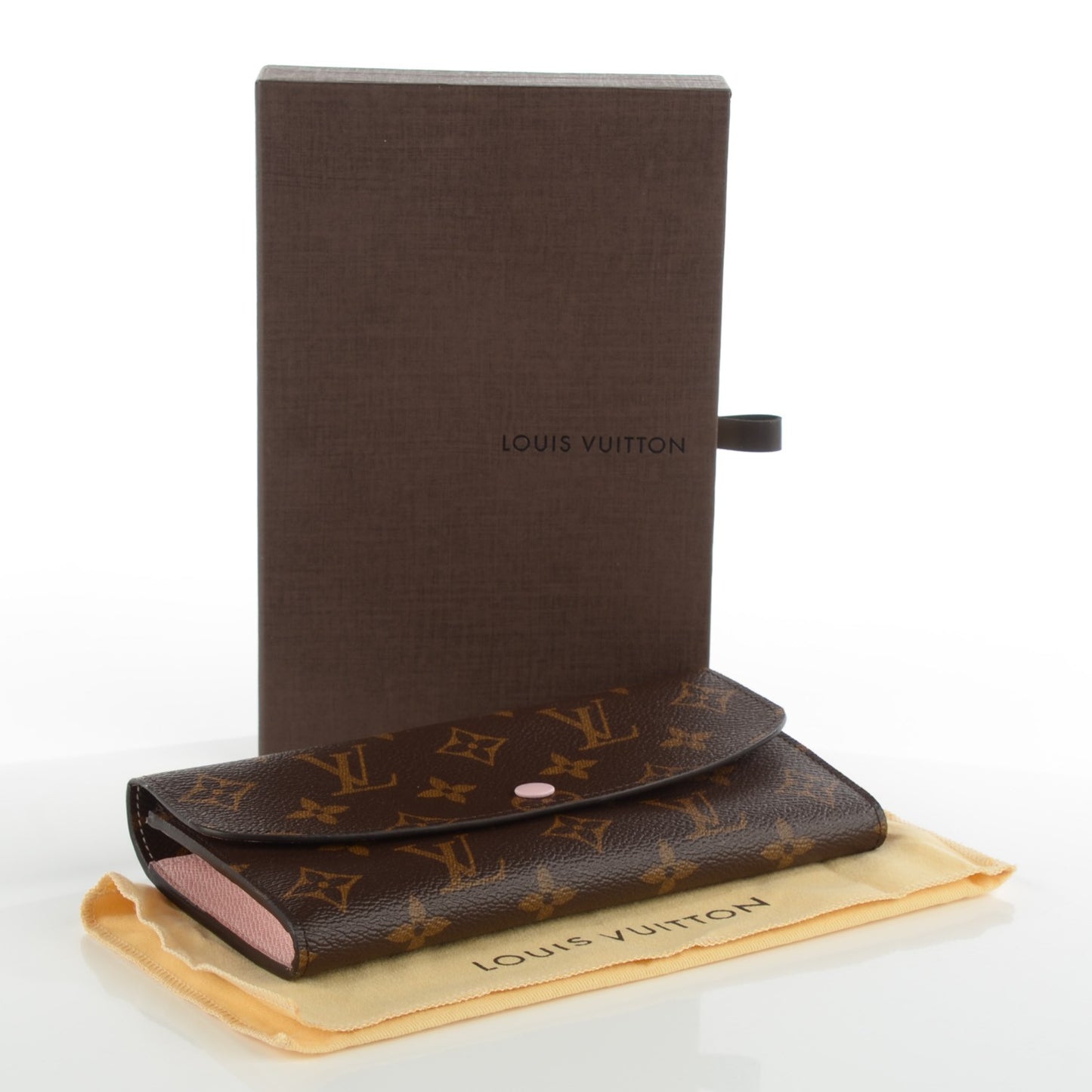 Monogram Emilie Wallet Rose Ballerine