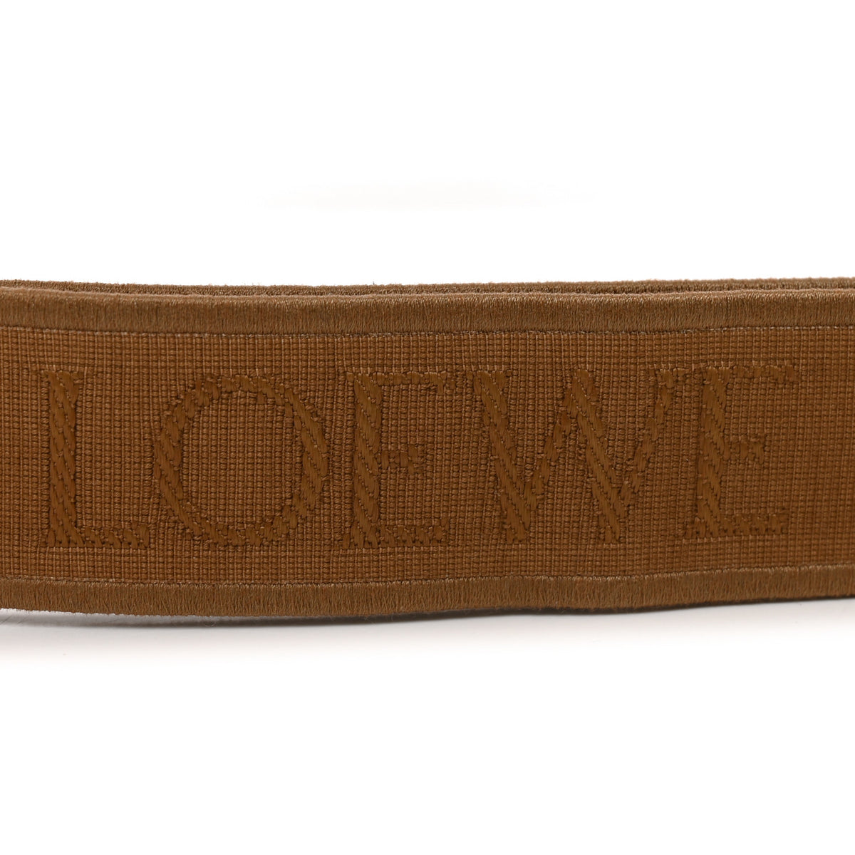 Calfskin Jacquard Anagram Strap Brown