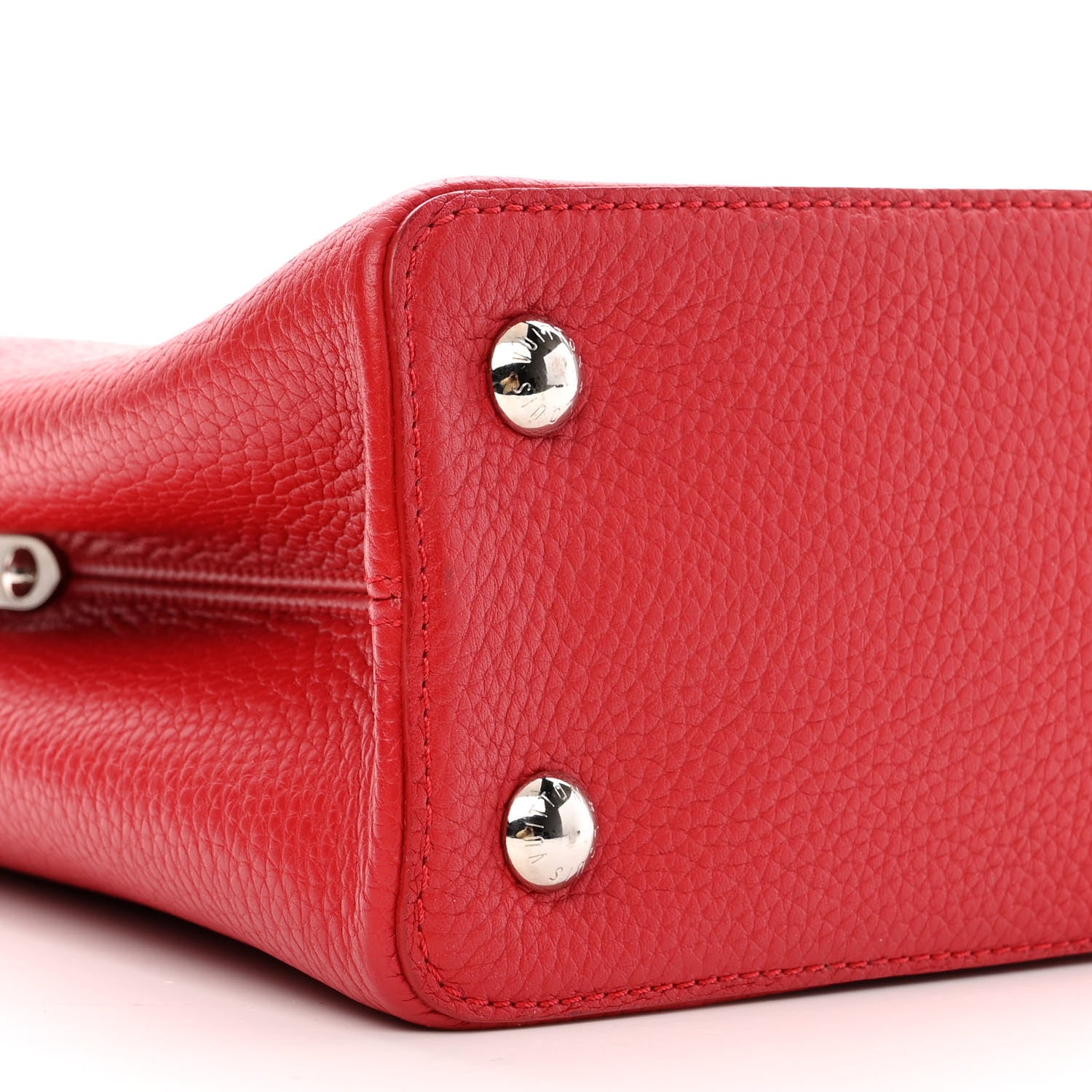 Louis Vuitton Taurillon Capucines PM Scarlet 7 of 9