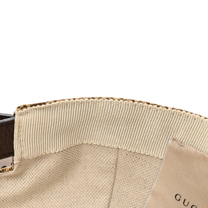 Gucci Monogram Jumbo GG Baseball Hat L 58 Camel Ebony 10 of 14