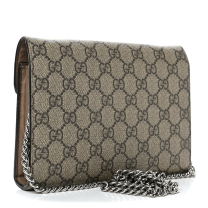 Gucci GG Supreme Monogram Mini Dionysus Chain Wallet Beige Taupe 2 of 7