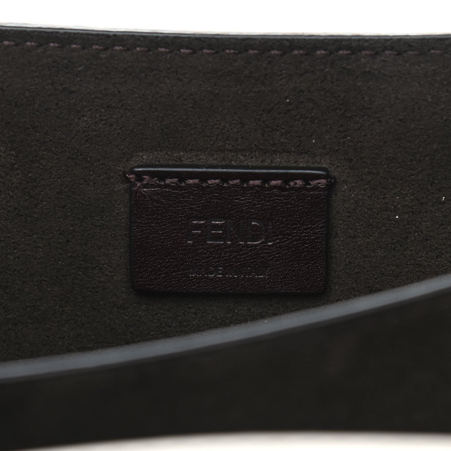 Fendi Vitello Vernice Mou Karligraphy Crossbody Bag Latte 6 of 11
